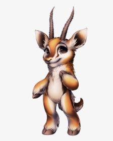 Antelope Furry , Png Download - Cartoon White Tail Deer, Transparent Png, Transparent PNG