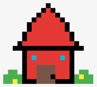 Little Red House - Pixel Art Pokémon Ball, HD Png Download, Transparent PNG