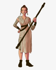 Clone Wars Clipart At Getdrawings - Star Wars Rey Clipart, HD Png Download, Transparent PNG