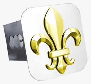 Au Tomotive Gold Fleur De Lis Gold Trailer Hitch Plug - Earrings, HD Png Download, Transparent PNG
