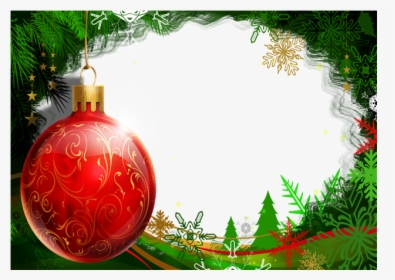 Marcos Para Fotos De Navidad - Christmas Ball Background, HD Png Download, Transparent PNG
