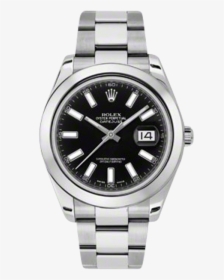 Pre-owned Rolex Mens New Style Datejust Ii Watch - Rolex Datejust Fluted Bezel, HD Png Download, Transparent PNG