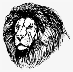 Lion, Lionhead, Cat, Head, Black, Tribal, Outline - Lion Witch Wardrobe Clipart, HD Png Download, Transparent PNG