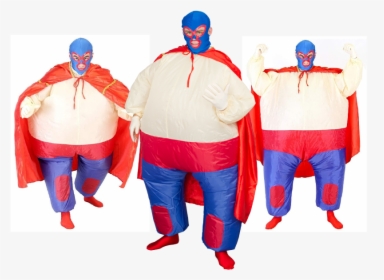 Lucha Libre Mexican Wrestler Chub Suit Adult Costume - Cape, HD Png Download, Transparent PNG