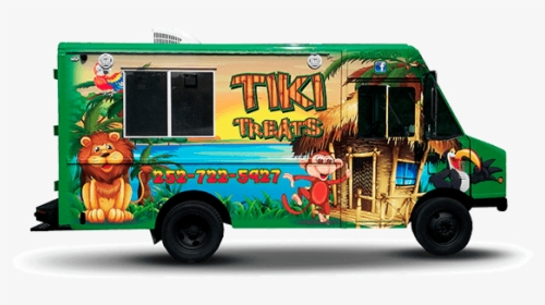 Vehicle Wrap Tikitreats - Food Truck, HD Png Download, Transparent PNG