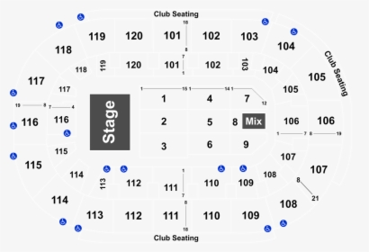 K Rock Centre Seating Chart, HD Png Download, Transparent PNG