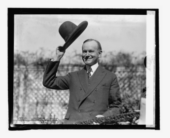 Calvin Coolidge Poster Standing Hat On Rose Garden, HD Png Download, Transparent PNG
