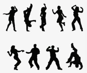 Free Dance Silhouette Breakdancing - Modern Dancing Vector Silhouettes, HD Png Download, Transparent PNG