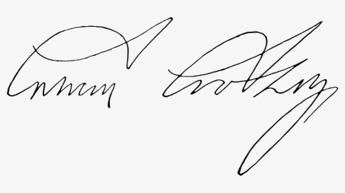 Coolidge Signature Smaller - Line Art, HD Png Download, Transparent PNG