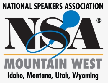 Nsa-mountain West Logo - National Speakers Association, HD Png Download, Transparent PNG