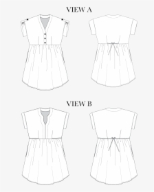 Chalk And Notch Women’s Fringe Dress And Blouse Pdf - Pattern, HD Png Download, Transparent PNG