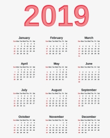 Transparent 2019 Calendar Png Image - Calendar 2020 With Weeks, Png Download, Transparent PNG