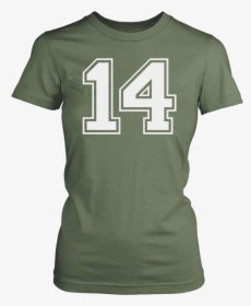 Women S Vintage Sports Jersey Number 14 T-shirt For - Lahey 14, HD Png Download, Transparent PNG