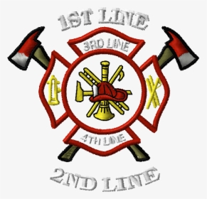 Emb Stk Fd Malt Axe 1 Pxf - Maltese Cross Fire With Axes, HD Png Download, Transparent PNG