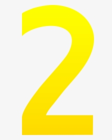 The Number Two Free Clip Art - Yellow Number 2 Clipart, HD Png Download, Transparent PNG