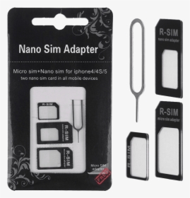 Universal Sim Card Adapter Kit - Nano Sd Card Adapter, HD Png Download, Transparent PNG