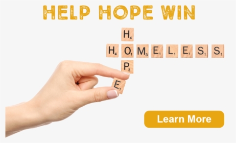 Help Hope Win - Hand, HD Png Download, Transparent PNG
