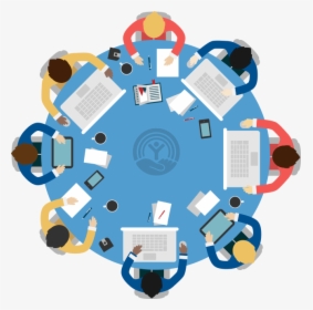 Meeting Round Table Png, Transparent Png, Transparent PNG