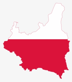 Poland Map With Flag Png, Transparent Png, Transparent PNG