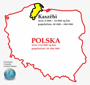 Kashubians In Poland With Polstats Big - Poland Kashubia, HD Png Download, Transparent PNG