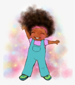 Transparent Black Children Png - Black Children's Book Art, Png Download, Transparent PNG
