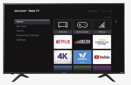 Transparent Smart Tv Png - Sharp Roku Tv 32 Inch, Png Download, Transparent PNG