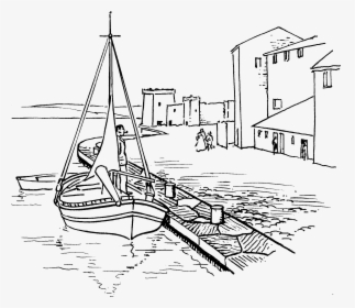 Jetty Clipart Black And White, HD Png Download, Transparent PNG