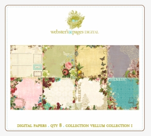 Vellum Paper Designs Digi - Floral Design, HD Png Download, Transparent PNG