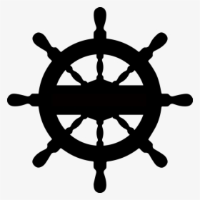 Ship Wheel Clipart Black, HD Png Download, Transparent PNG