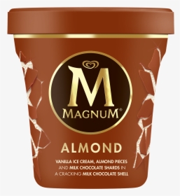 Magnum Almond Tub 440ml - Magnum Almond Ice Cream Tub, HD Png Download, Transparent PNG