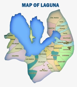 Map Of Laguna Province, HD Png Download, Transparent PNG