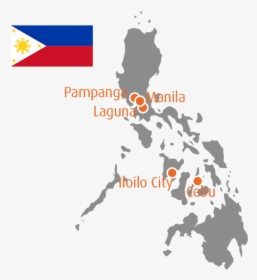 Philippine Map Silhouette Png, Transparent Png, Transparent PNG