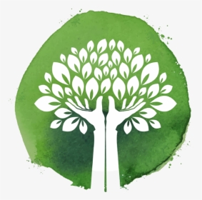 Tree Logo Design Hands, HD Png Download, Transparent PNG