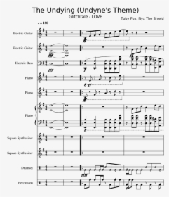 Undyne Theme Piano Sheet Music, HD Png Download, Transparent PNG