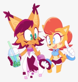 Sally And Nicole Clipart , Png Download - Sally Acorn X Nicole, Transparent Png, Transparent PNG