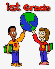 First Grade World Kids Carry Clipart Png - Grade 5 Student Cartoon, Transparent Png, Transparent PNG