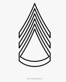 Staff Sergeant Coloring Page - Line Art, HD Png Download, Transparent PNG