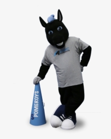 Onyx Leaning Against A Pomeroys Megaphone - Saint Mary Of The Woods College Mascot, HD Png Download, Transparent PNG