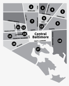Supplemental Service Zones In Baltimore - Baltimore Zones, HD Png Download, Transparent PNG