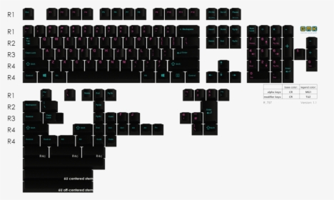 Vice Nights - Gmk White On Black Massdrop, HD Png Download, Transparent PNG