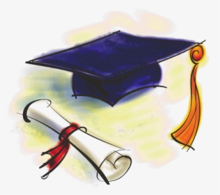 Graduation Cap And Diploma, HD Png Download, Transparent PNG