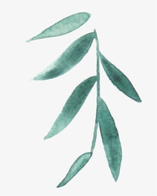 Green Minimal Leaf Png, Transparent Png, Transparent PNG