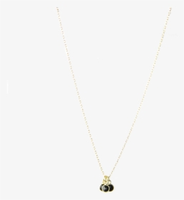 Gemstone Triplets Minimal Necklace In Black Spinel - Locket, HD Png Download, Transparent PNG