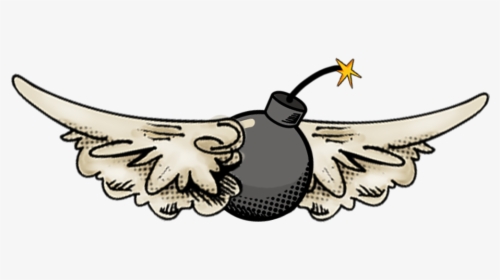 Explosion Clipart Kaboom - Flying Bomb Clip Art, HD Png Download, Transparent PNG