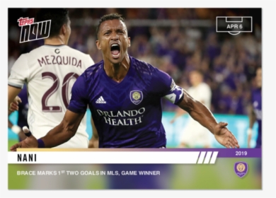 Mls Topps Now® Card - Nani Orlando City, HD Png Download, Transparent PNG