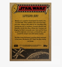 Topps Sw Living Set Card - Topps Vintage Star Wars Cards, HD Png Download, Transparent PNG