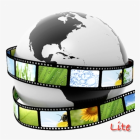 Video Effects - Film Strip Around Globe, HD Png Download, Transparent PNG