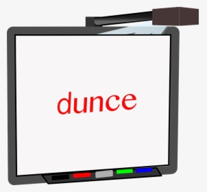 Dunce Whiteboard V 1473515231 Clipart , Png Download - Display Device, Transparent Png, Transparent PNG