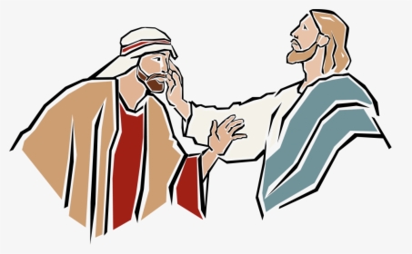 Healing Clipart Jesus Heals - Jesus Heals A Blind Man Clipart, HD Png Download, Transparent PNG