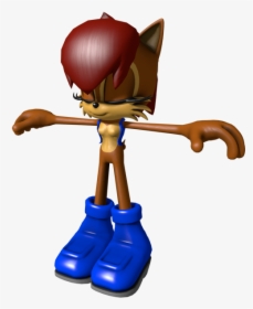 Download Zip Archive - Sally Acorn Sonic 3d, HD Png Download, Transparent PNG